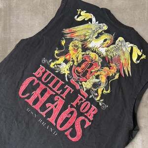 Reason Built for Chaos Black Sleeveless Graphic Shirt